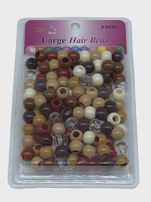 EDEN LARGE ROUND PLASTIC HAIR BEAD