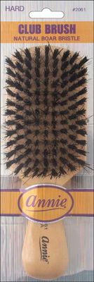 ANNIE HARD CLUB BOAR &amp; NYLON BRISTLE BRUSH