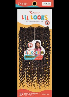 X-PRESSION - LIL LOOKS - PASSION BOHEMIAN FEED TWIST 10&quot; 3X