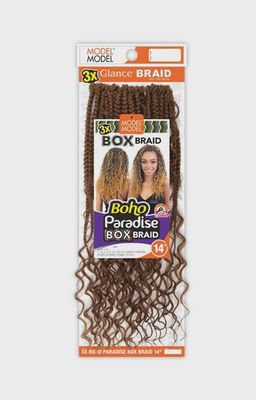 3X BOHO PARADISE BOX BRAID 14&quot;