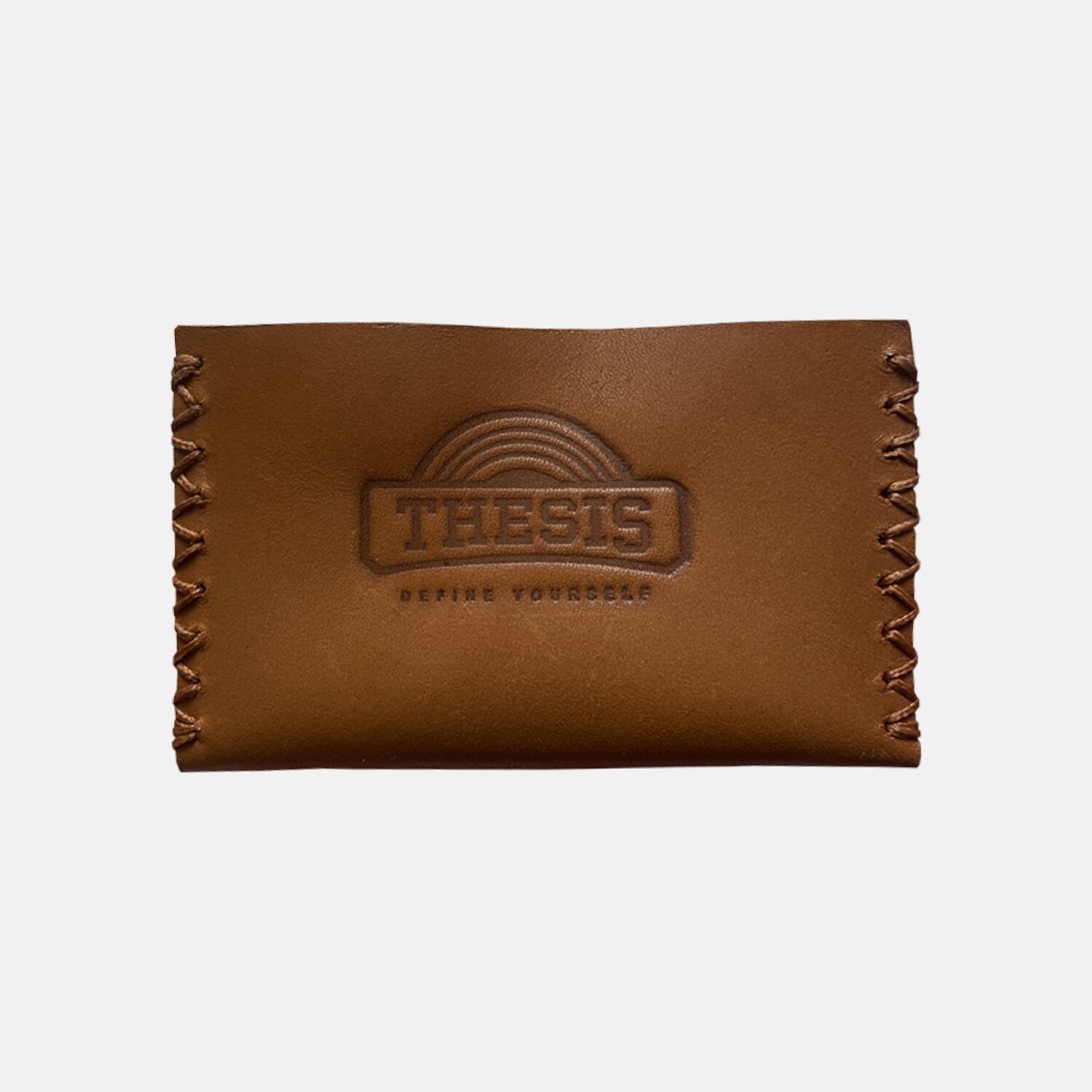 THESIS BROWN SQUARE CARDHOLDER