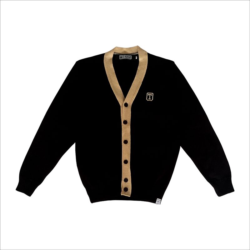 Square Cardigan in Black