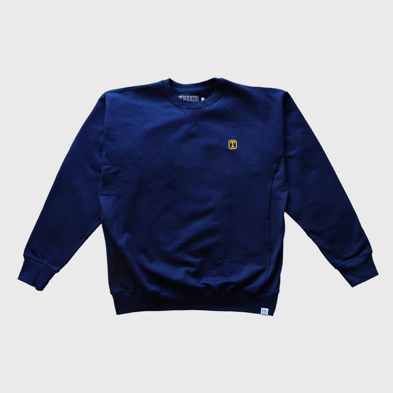 NAVY BASIC SWEATER