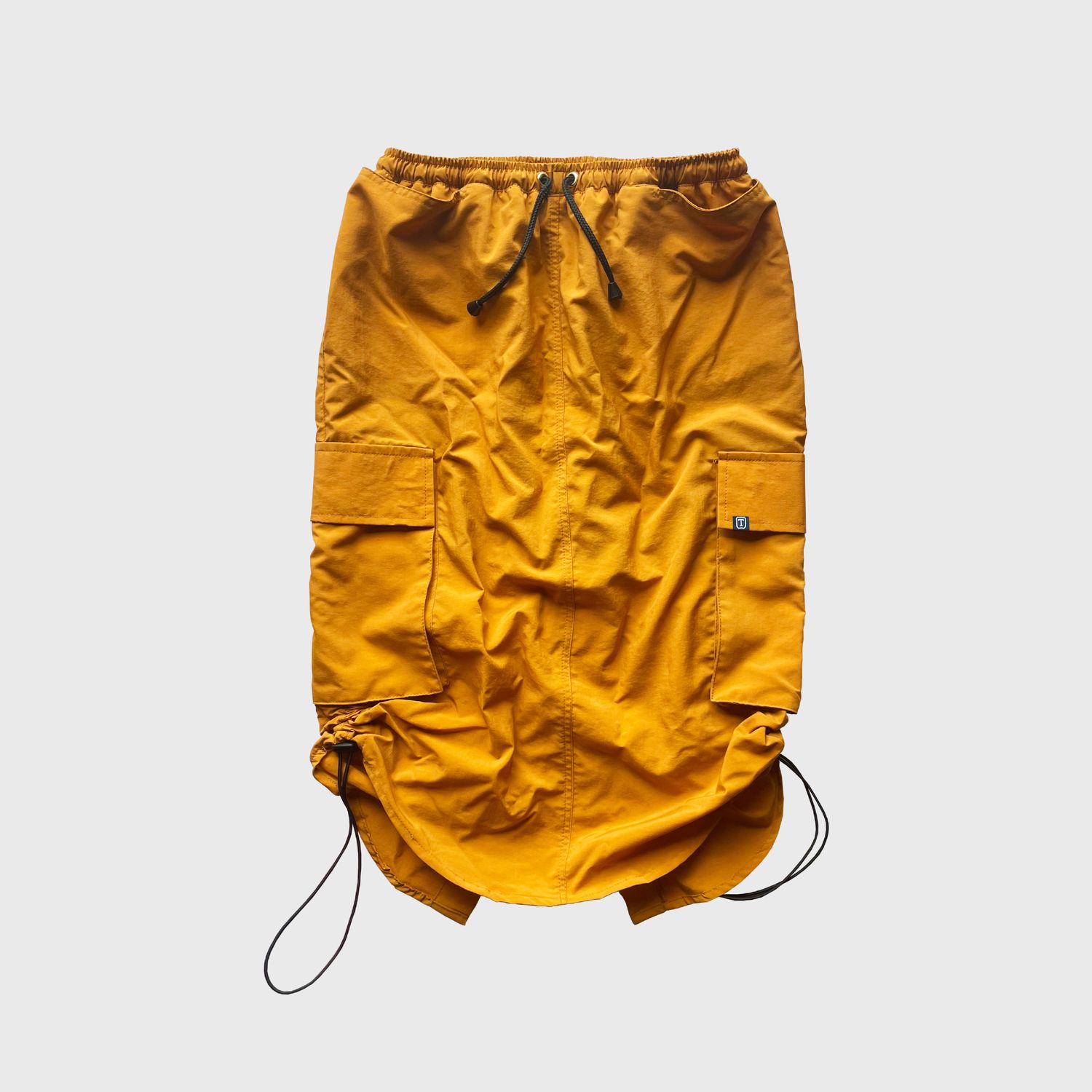 MUSTARD MIDI SKIRT