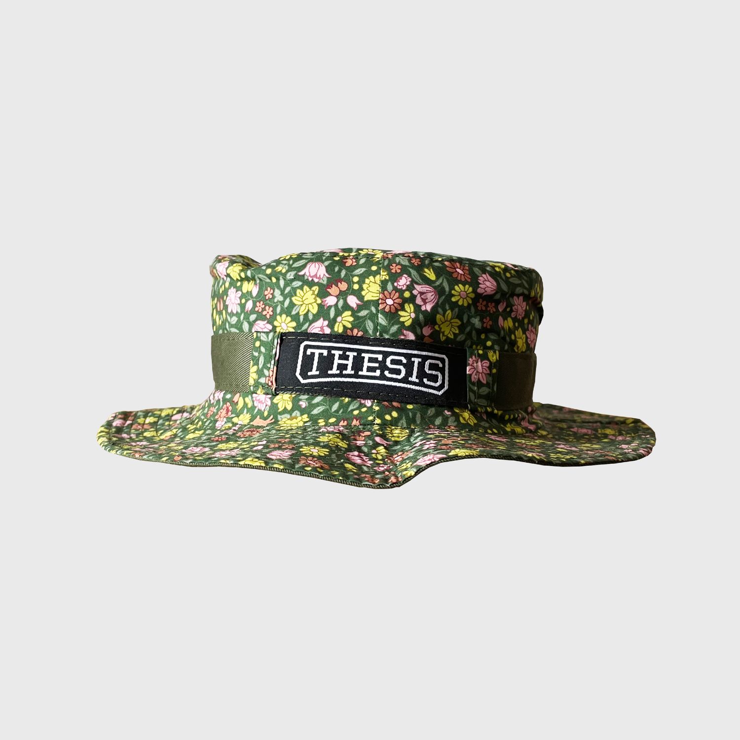 GREEN FLORAL PARTY BUCKET BELT