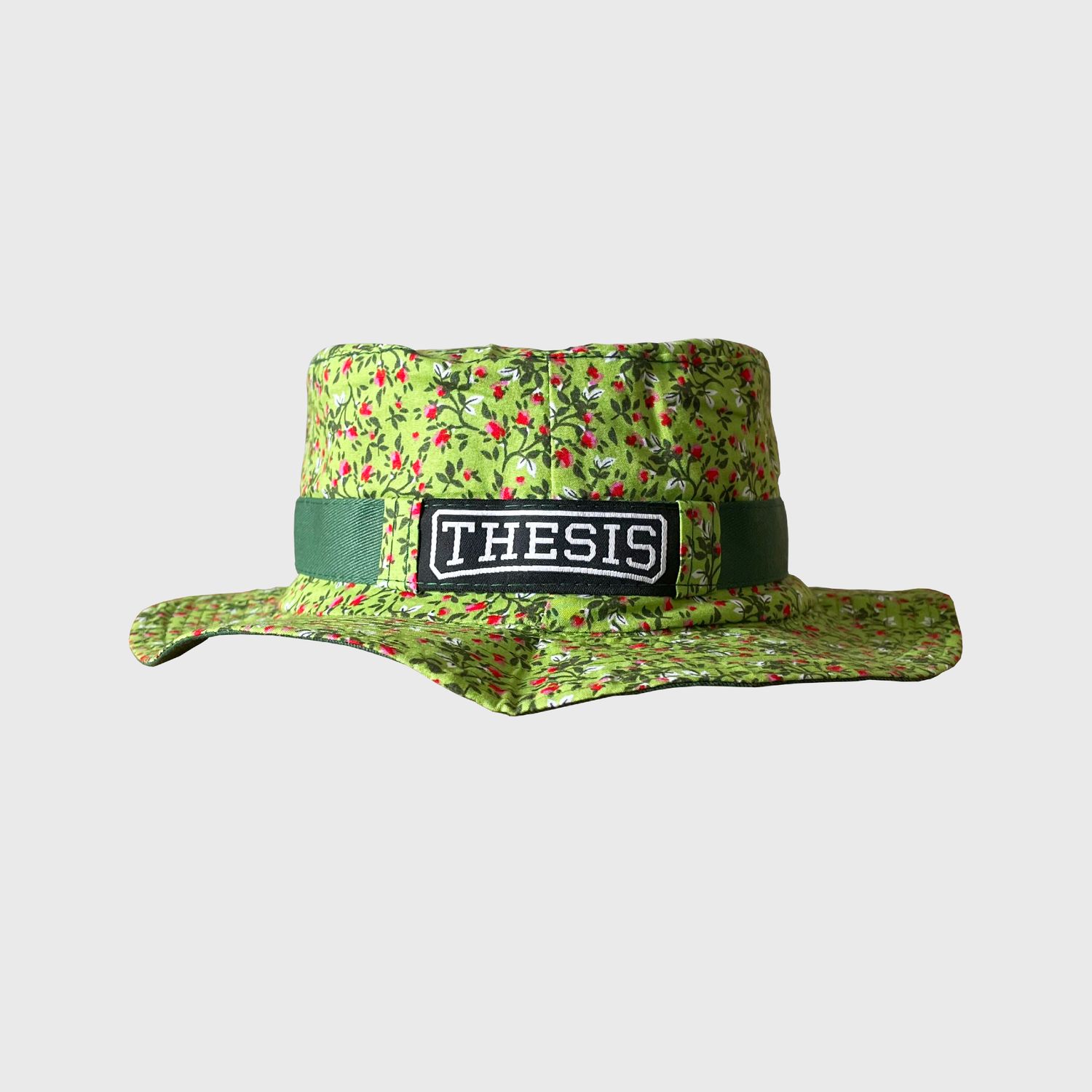 GREEN LAND &amp; RED ROSES BUCKET BELT