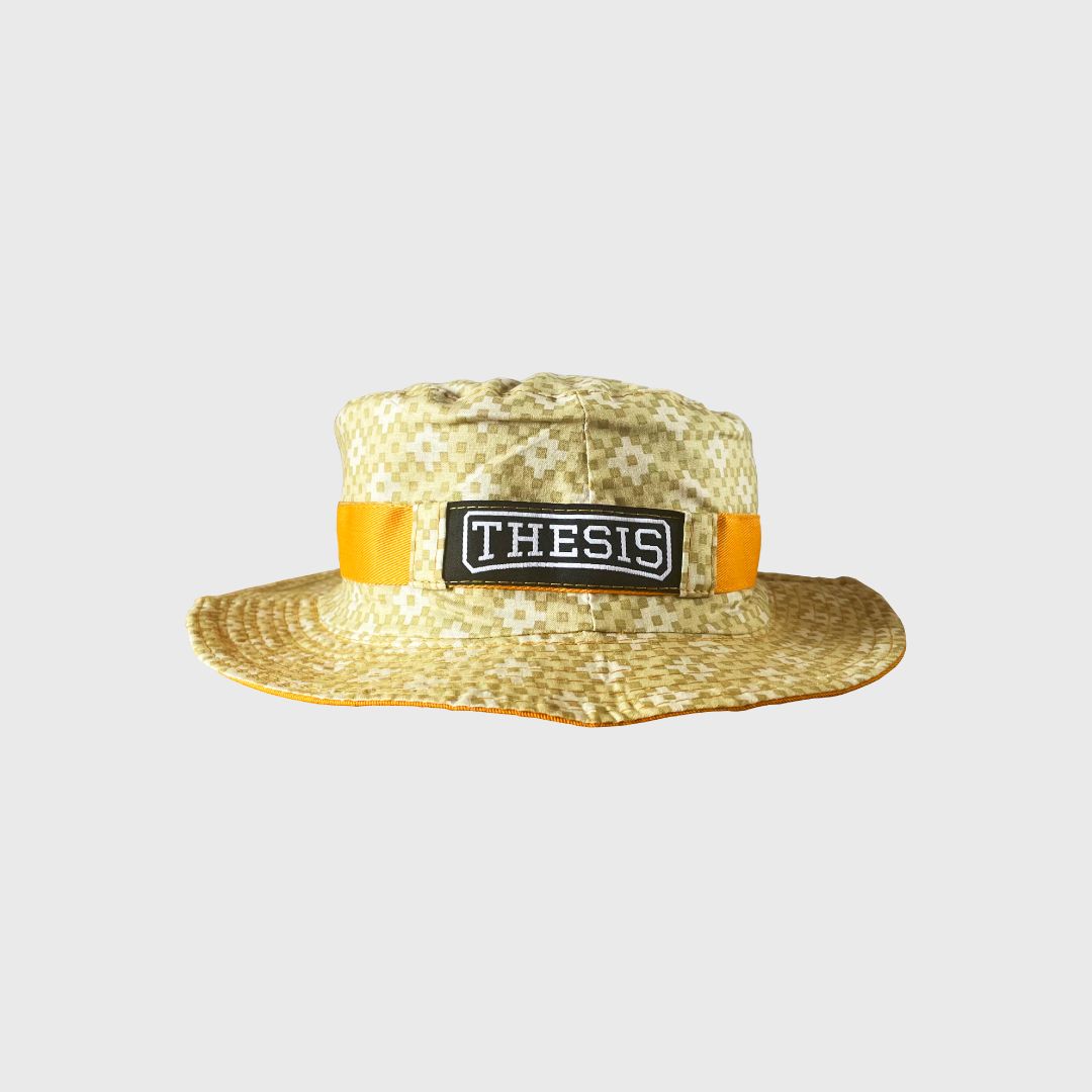 PUZZLED OUT MUSTARD-BUCKET BELT