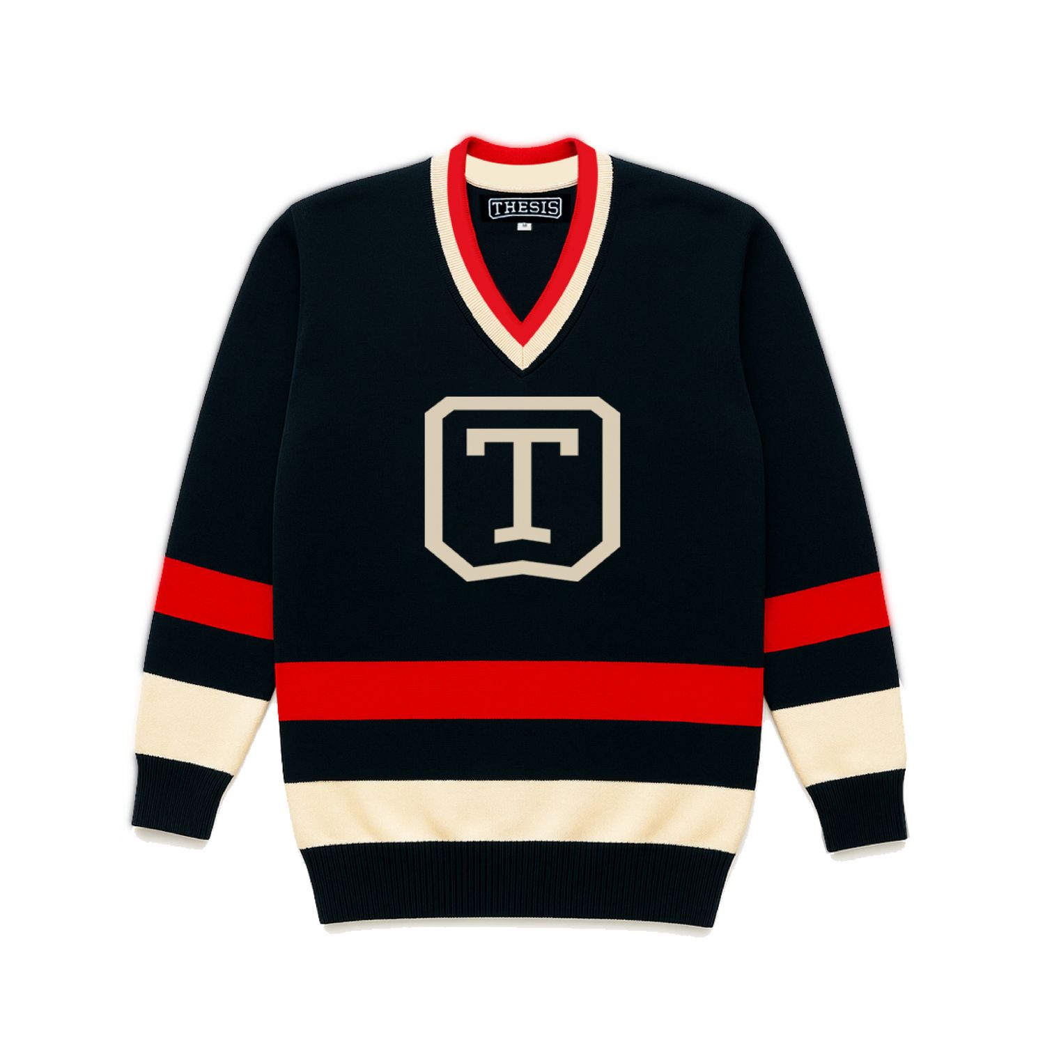 THESIS GRAND CREST NAVY &amp; RED HOCKEY JERSEY