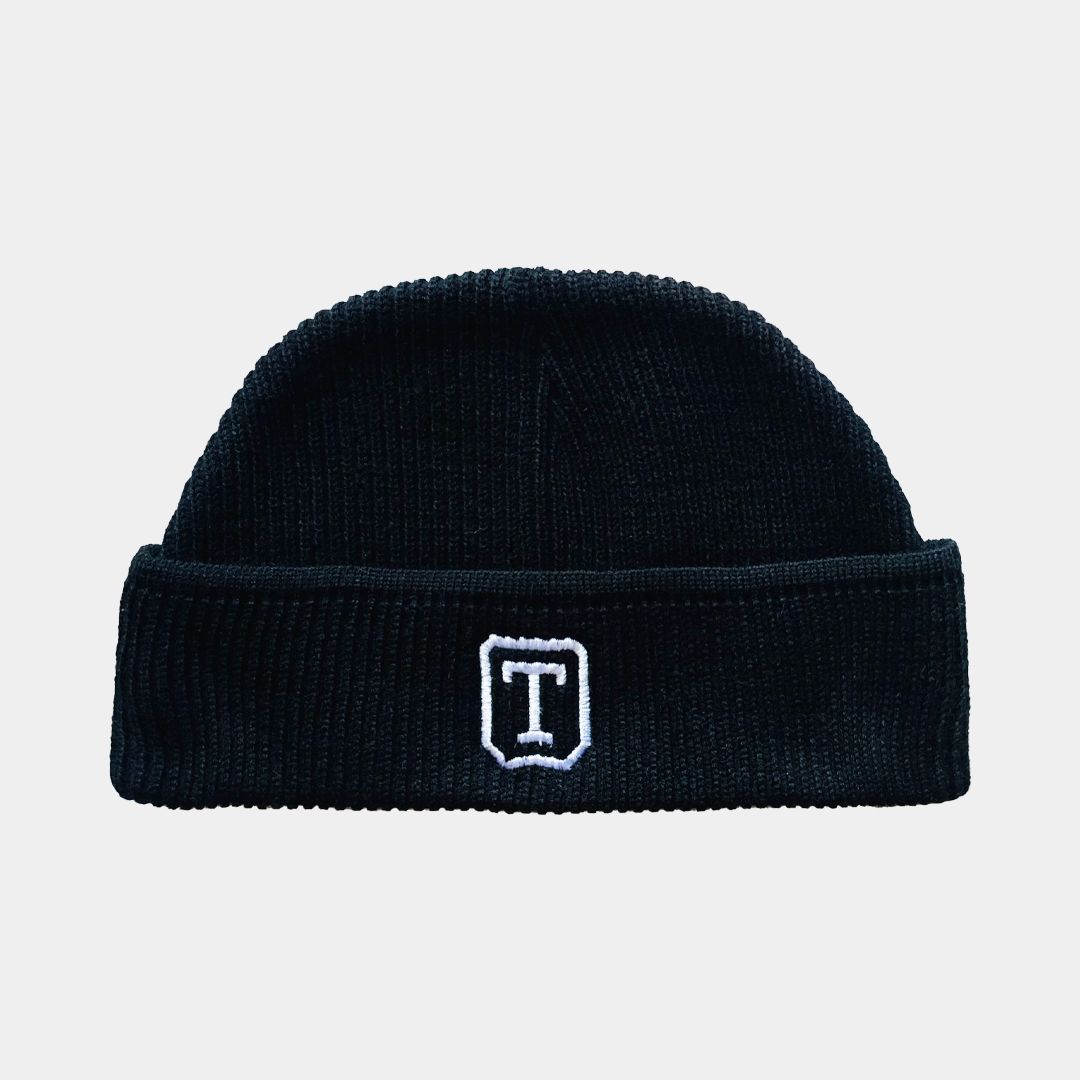 BLACK FISHERMAN BEANIE