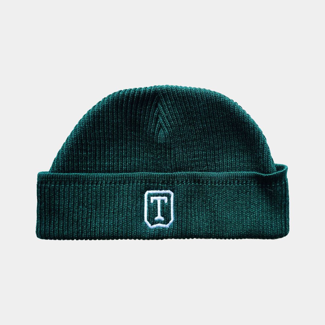 OLIVE GREEN FISHERMAN BEANIE