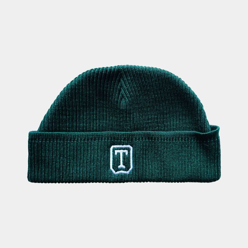 OLIVE GREEN FISHERMAN BEANIE
