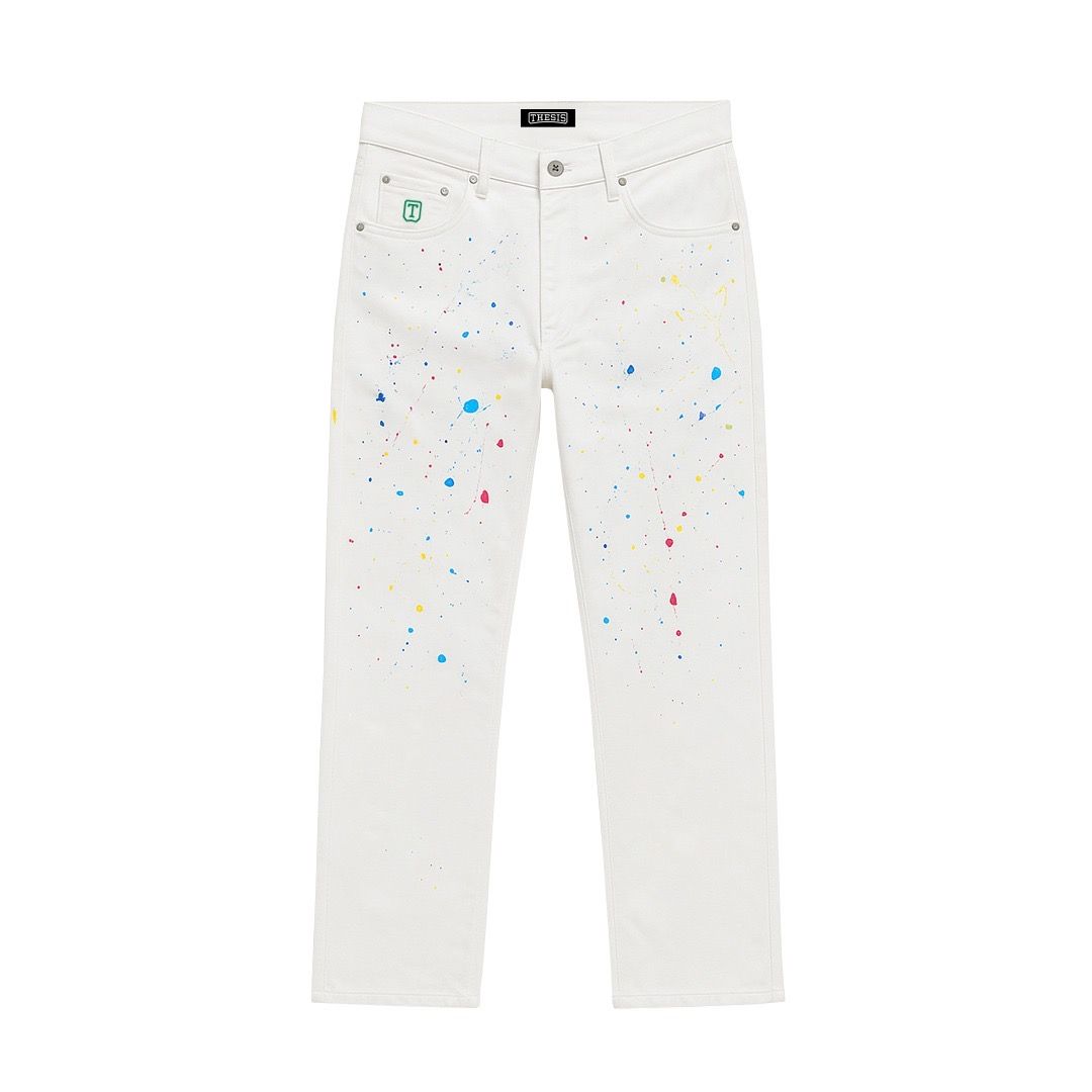 WHITE DENIM PANTS