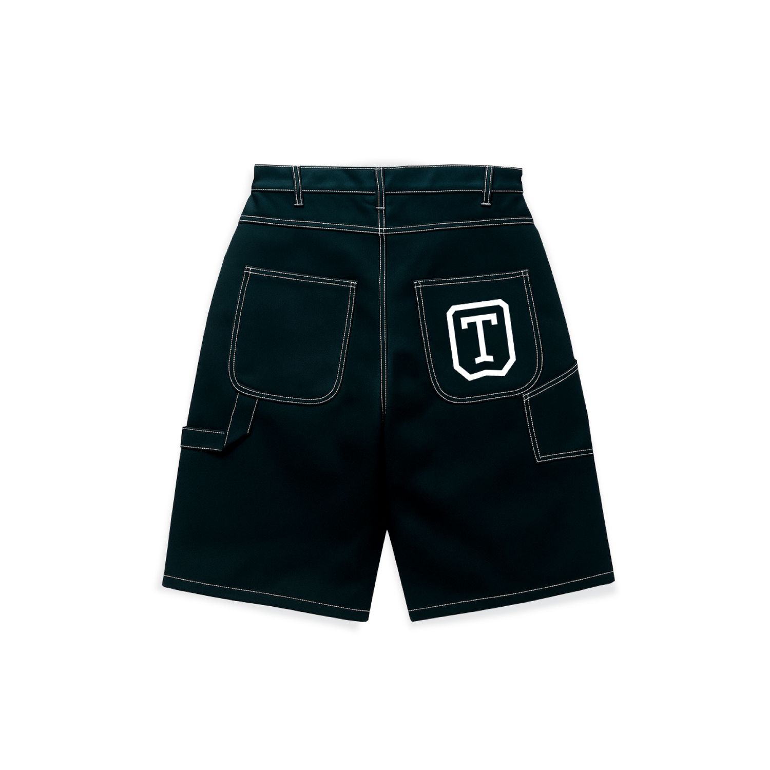 BLACK DENIM JORTS