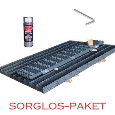Sorglos Paket / Komplett Paket DV Doppelstabmatte + Pfosten