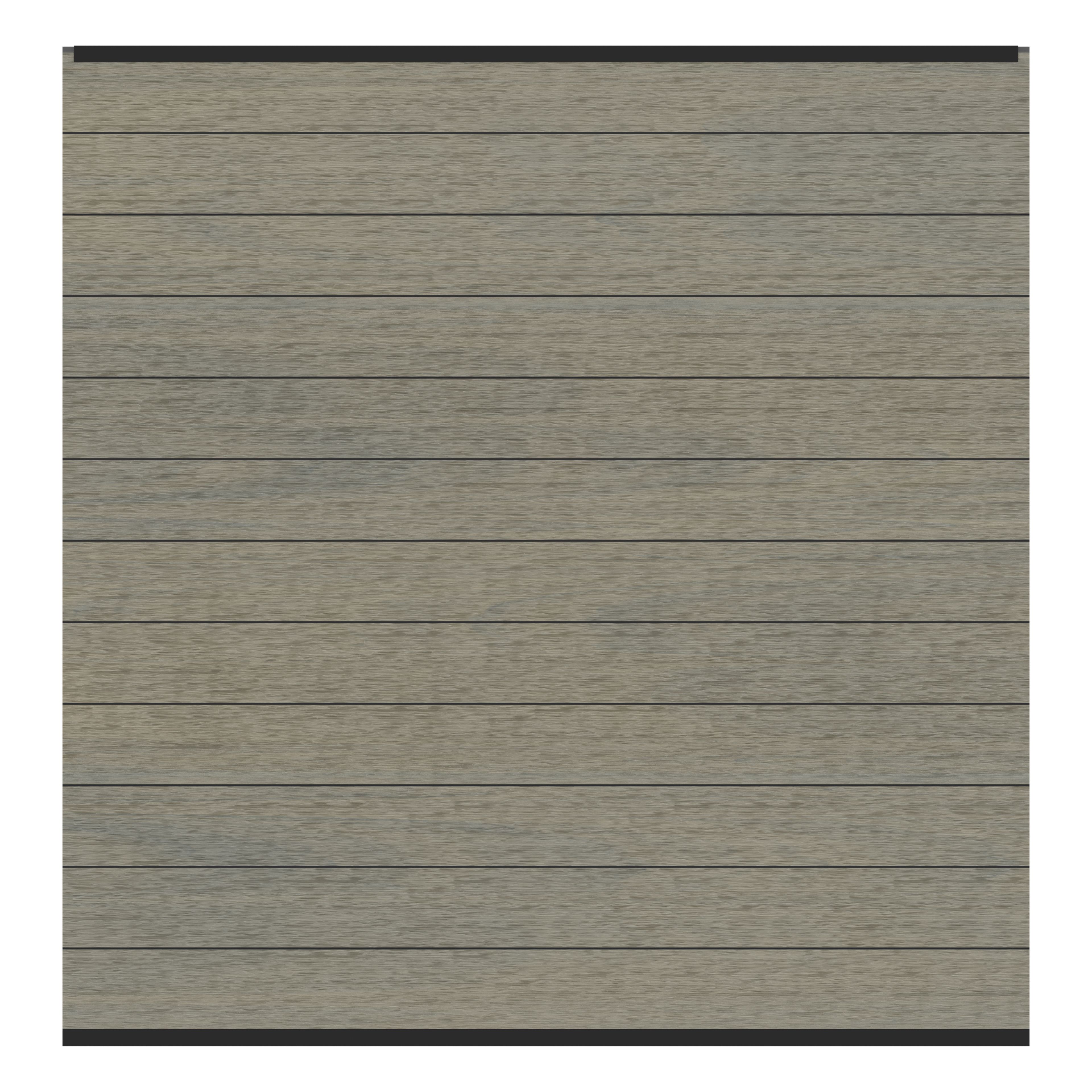 SYSTEM WPC PLATINUM Zaunfeld-Set 178 x 184 cm / Anthrazit / Taupe-Grau / Teak-Braun / Lärche