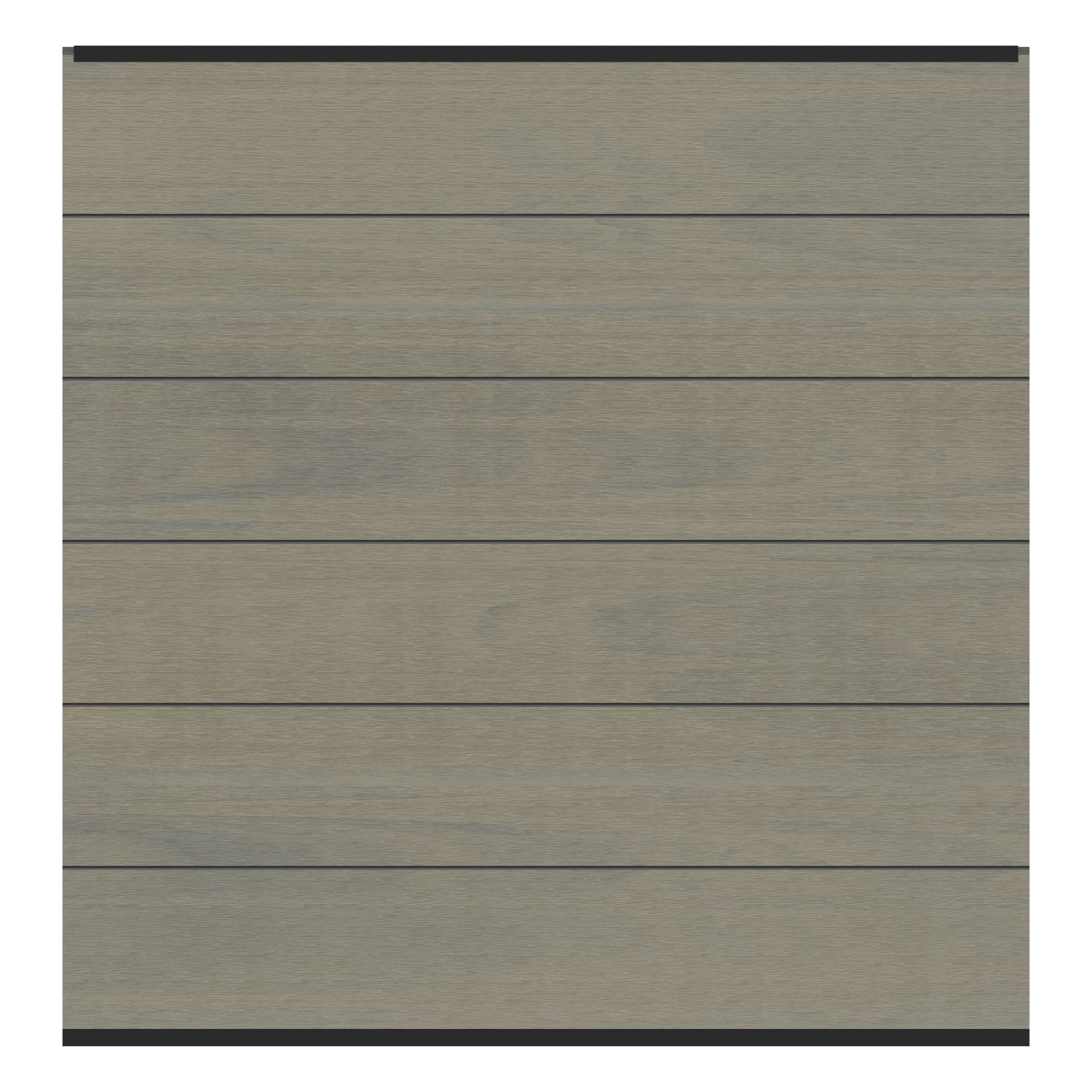 SYSTEM WPC PLATINUM XL Zaunfeld-Set 178 x 184 cm / Anthrazit / Taupe-Grau / Teak-Braun / Lärche