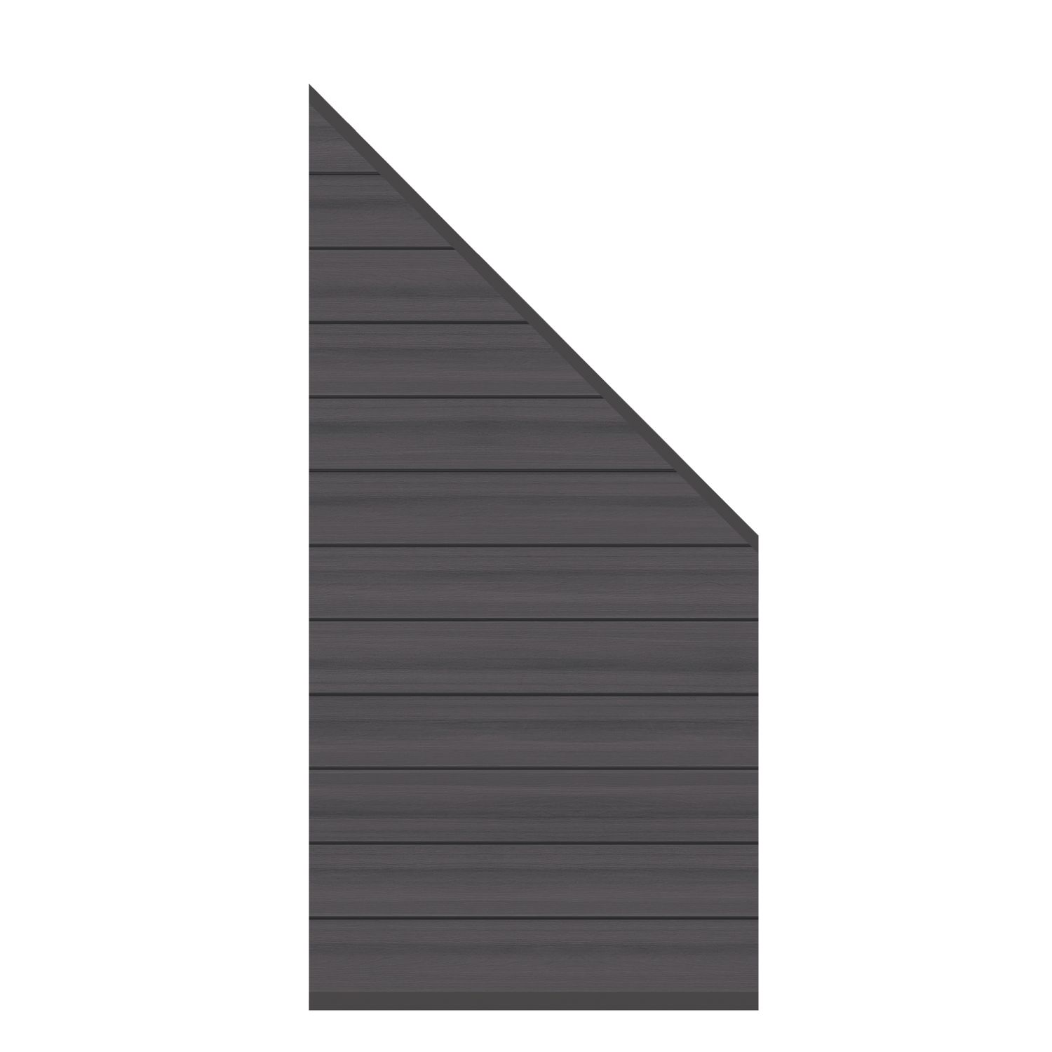 SYSTEM WPC PLATINUM Zaunfeld-Anschluss-Set 91 x 184 auf 94 cm / Anthrazit / Taupe-Grau / Teak-Braun / Lärche