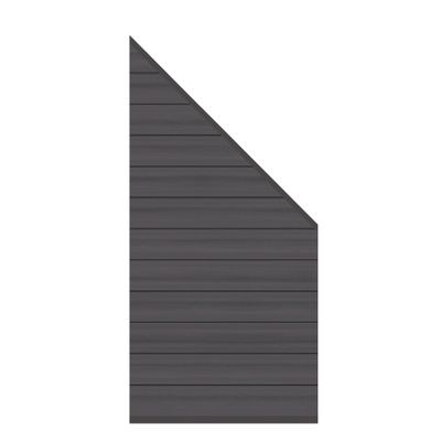 SYSTEM WPC PLATINUM Zaunfeld-Anschluss-Set 91 x 184 auf 94 cm / Anthrazit / Taupe-Grau / Teak-Braun / Lärche