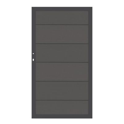 SYSTEM WPC XL Tor 98 x 180 / Anthrazit / Grau / Mandel / Sand