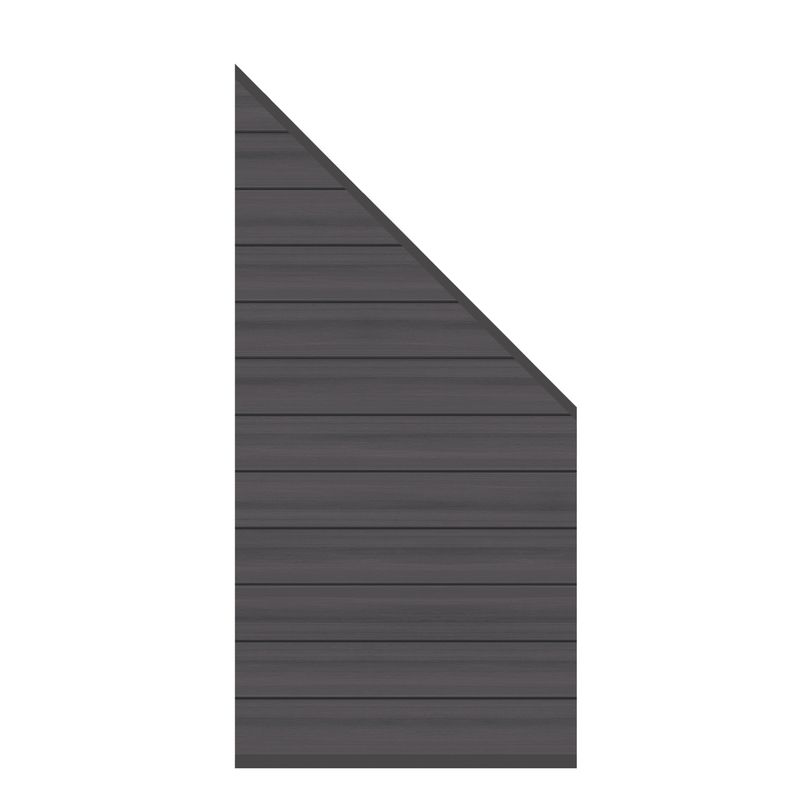 SYSTEM WPC PLATINUM XL Zaunfeld-Anschluss-Set 91 x 184 auf 94 cm / Anthrazit / Taupe-Grau / Teak-Braun / Lärche SYSTEM WPC PLATINUM XL Zaunfeld-Anschluss-Set 91 x 184 auf 94 cm / Anthrazit / Taupe-Grau / Teak-Braun / Lärche