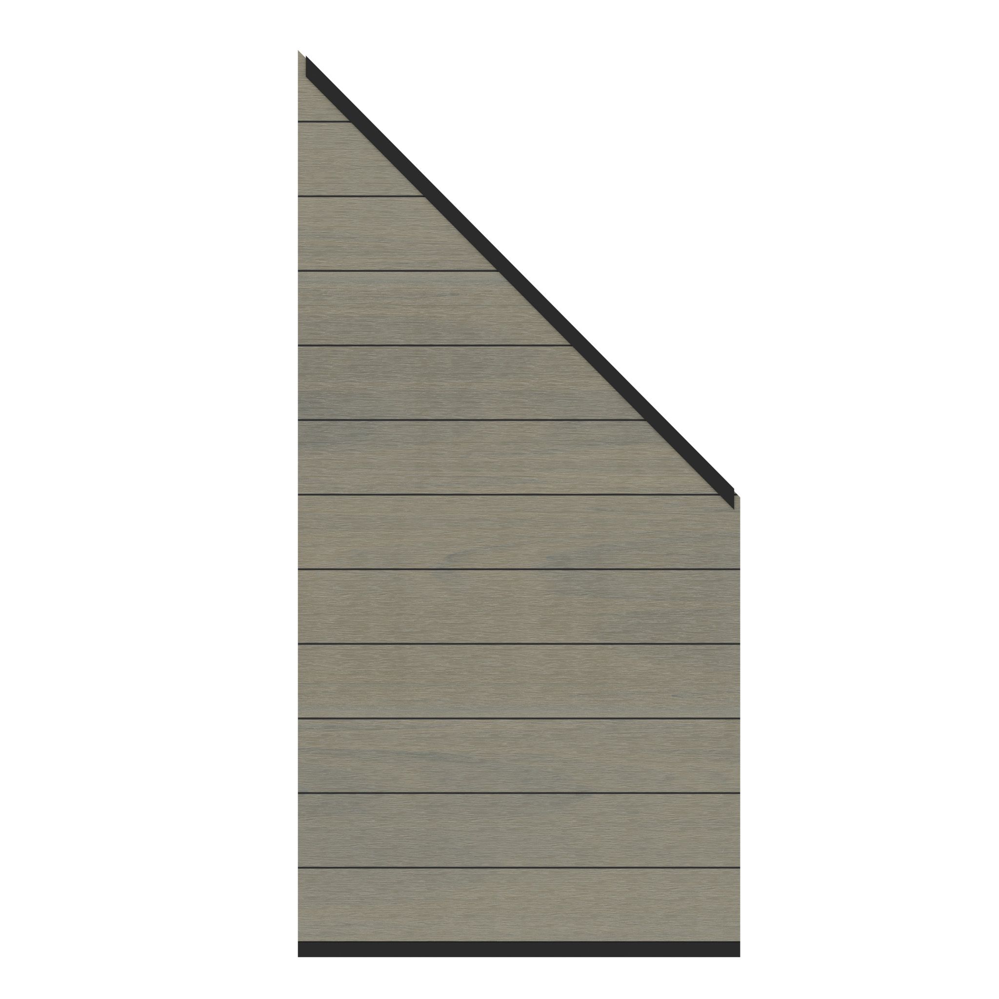 SYSTEM WPC PLATINUM XL Zaunfeld-Anschluss-Set 91 x 184 auf 94 cm / Anthrazit / Taupe-Grau / Teak-Braun / Lärche