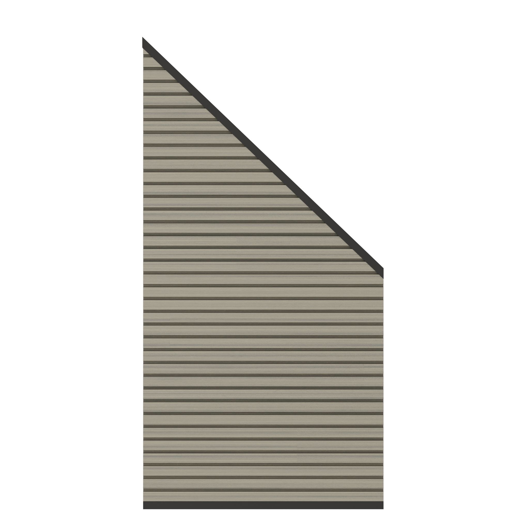 SYSTEM NEO WPC PLATINUM Zaunfeld-Anschluss-Set 91 x 184 auf 94 cm / Anthrazit / Taupe-Grau / Teak-Braun / Lärche