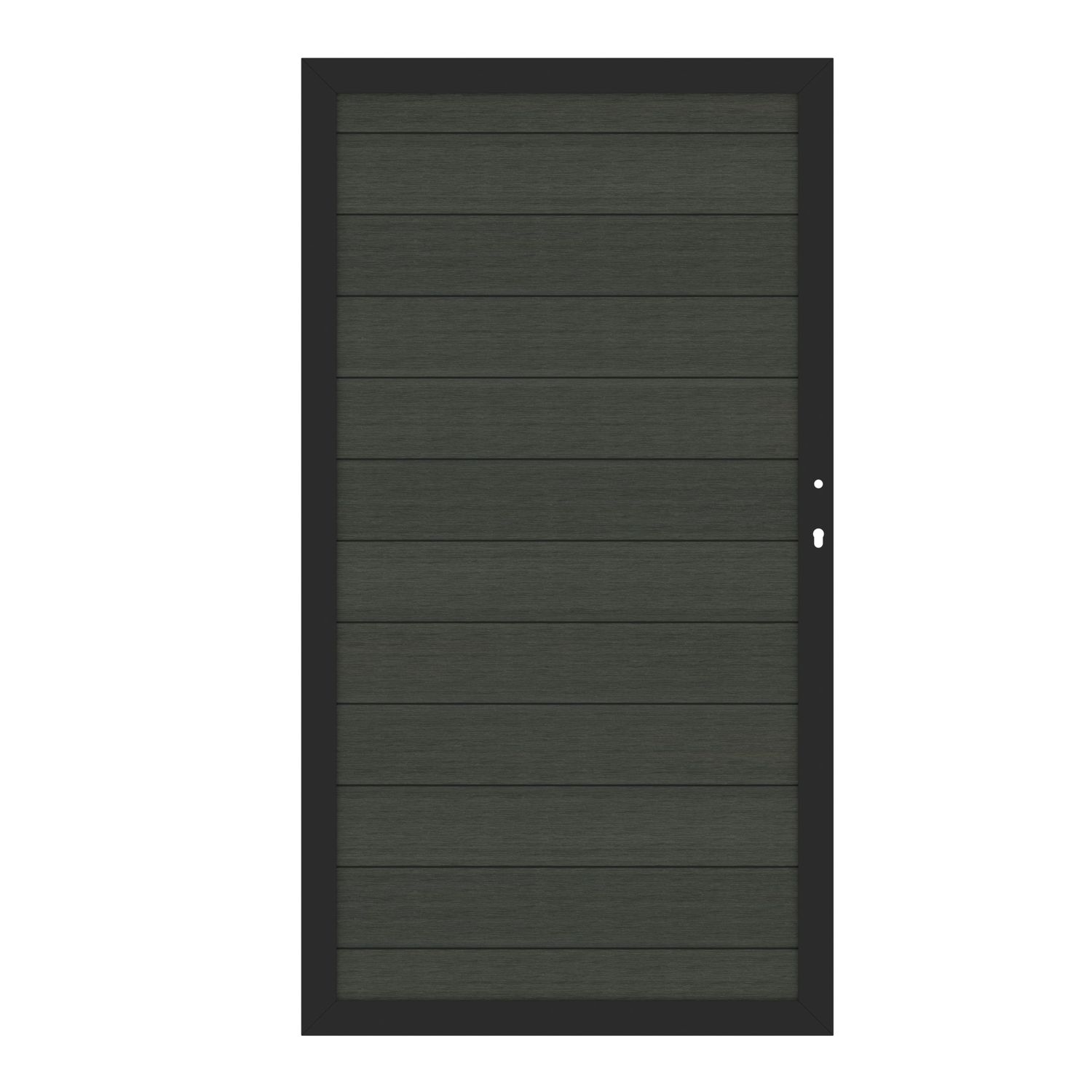 SYSTEM WPC PLATINUM Tor 98 x 180 cm / Anthrazit / Taupe-Grau / Teak-Braun / Lärche