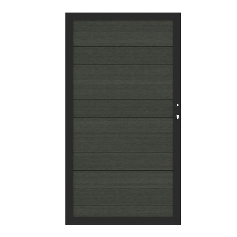 SYSTEM WPC PLATINUM Tor 98 x 180 cm / Anthrazit / Taupe-Grau / Teak-Braun / Lärche SYSTEM WPC PLATINUM Tor 98 x 180 cm / Anthrazit / Taupe-Grau / Teak-Braun / Lärche