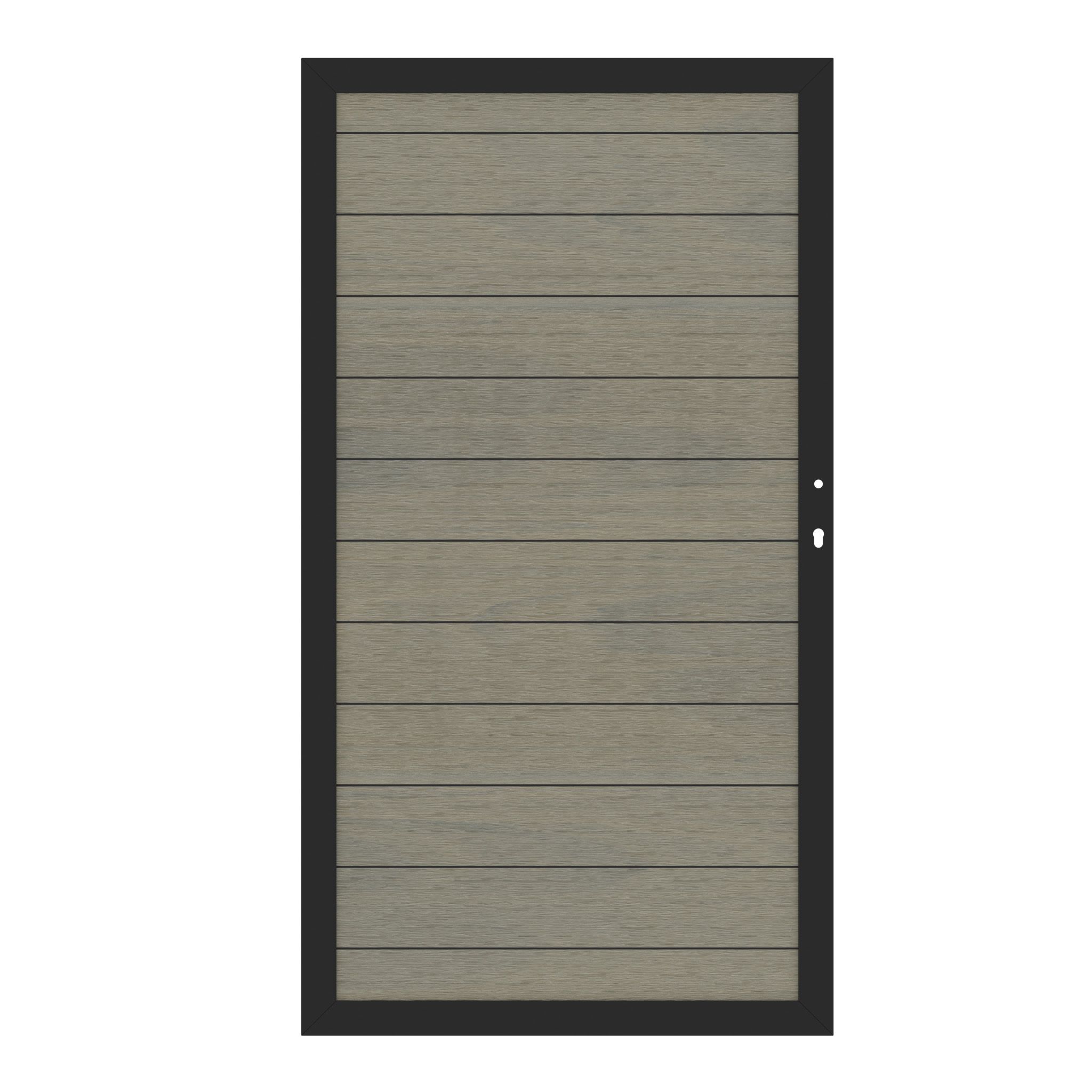 SYSTEM WPC PLATINUM Tor 98 x 180 cm / Anthrazit / Taupe-Grau / Teak-Braun / Lärche