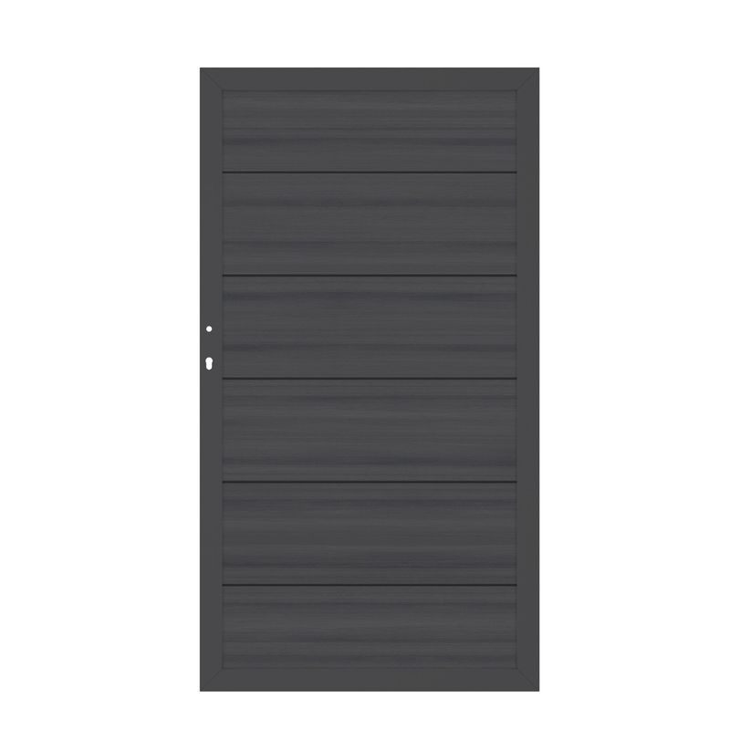 SYSTEM WPC PLATINUM XL Tor 98 x 180 cm / Anthrazit / Taupe-Grau / Teak-Braun / Lärche SYSTEM WPC PLATINUM XL Tor 98 x 180 cm / Anthrazit / Taupe-Grau / Teak-Braun / Lärche