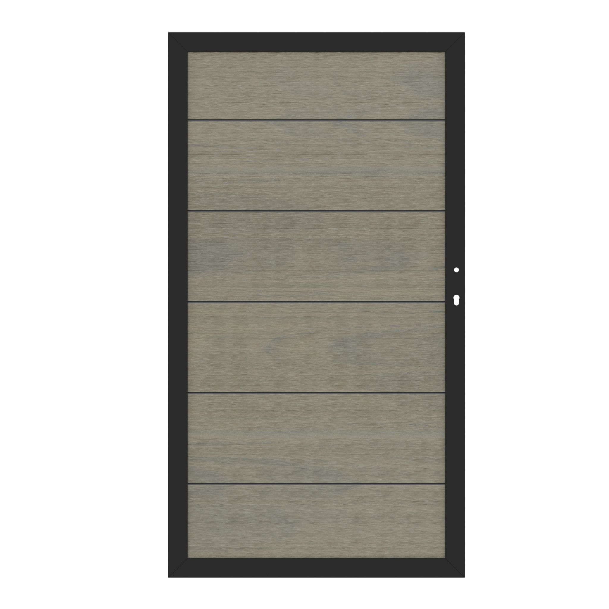 SYSTEM WPC PLATINUM XL Tor 98 x 180 cm / Anthrazit / Taupe-Grau / Teak-Braun / Lärche