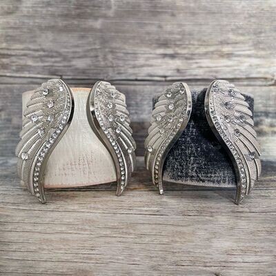 MADE TO ORDER - ANGEL'S II WINGS LEATHER BRACELET