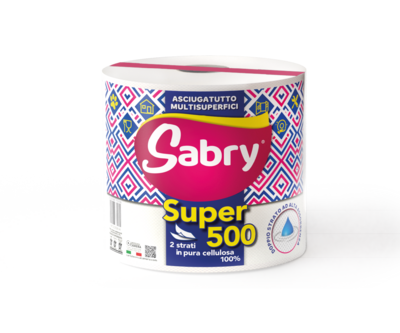 SABRY SUPER 500 - 2 Veli - Confezione da 1 Rotolone
