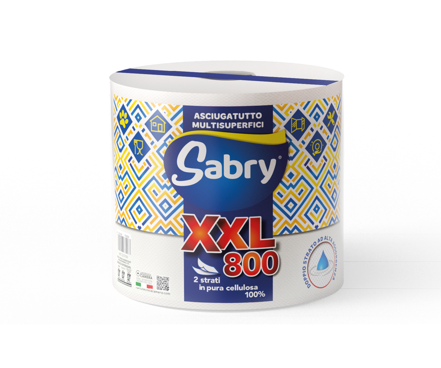 SABRY XXL 800 - 2 Veli - Confezione da 1 Rotolone