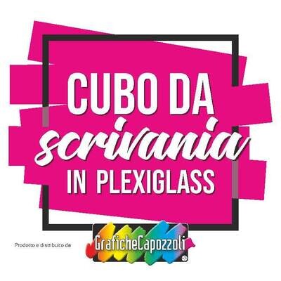 CUBO DA SCRIVANIA IN PLEX - F.to 10x10