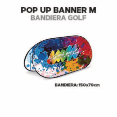 POP UP BANNER M - BANDIERA GOLF F.to: 150x70cm
