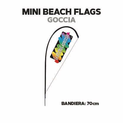 MINI BEACH FLAGS - GOCCIA - F.to 70cm