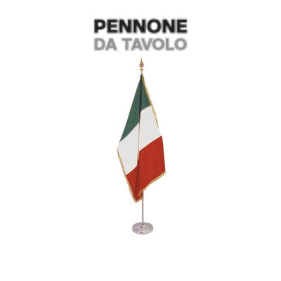 PENNONE CON ASTA DA TAVOLO - F.to 15x25cm