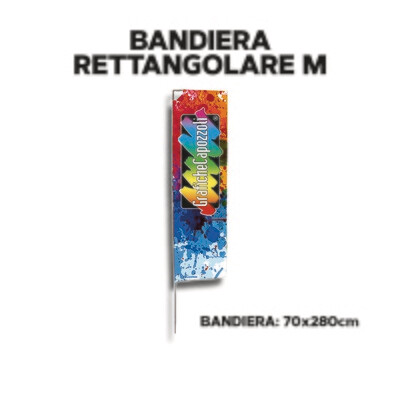 BANDIERA RETTANGOLARE M - F.to 70x280cm