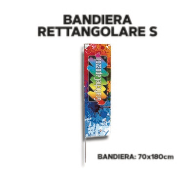 BANDIERA RETTANGOLARE S - F.to 70x180cm