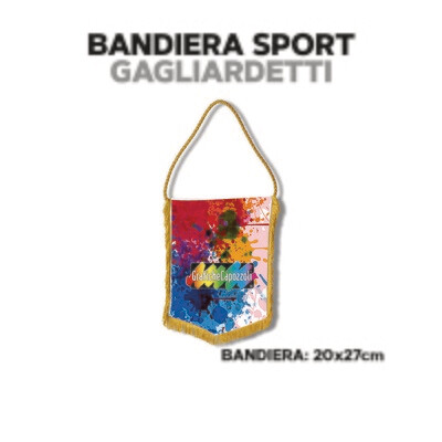 GAGLIARDETTI - BANDIERA SPORT - 24x32