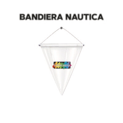 BANDIERA NAUTICA - TRIANGOLARE - F.to 30x50/50x80cm