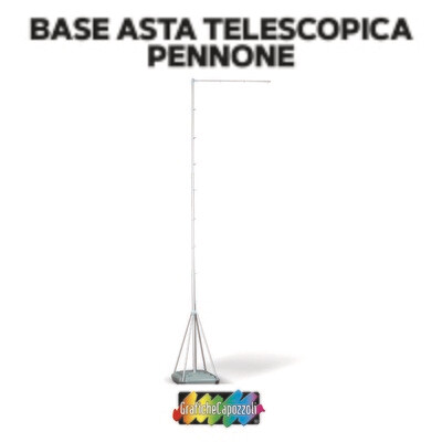 ASTA TELESCOPICA - SOLO PENNONE 7m