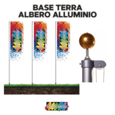ALBERO ALLUMINIO - BASE TERRA