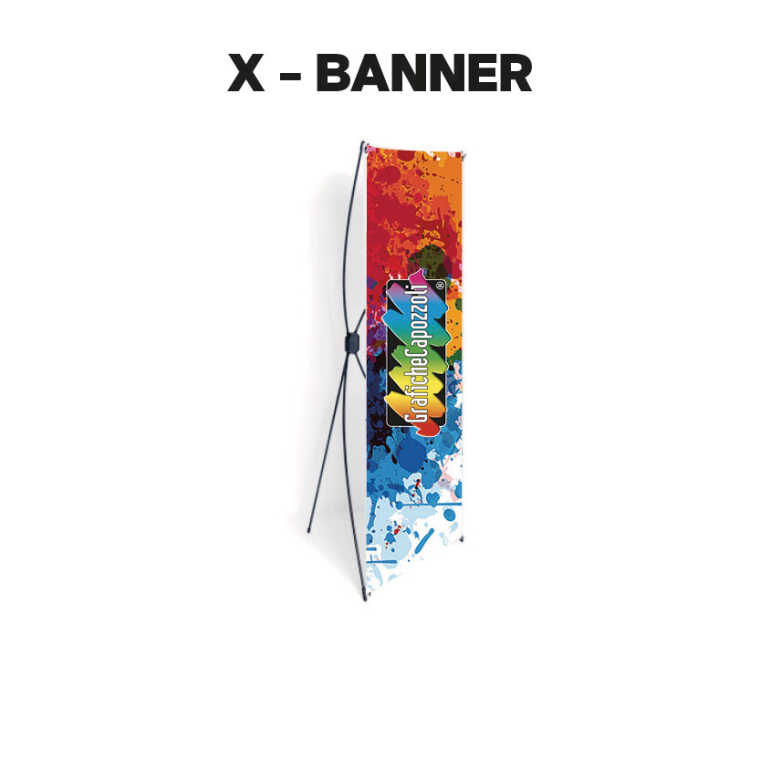 X - BANNER - TELO IN PVC + STAFFA