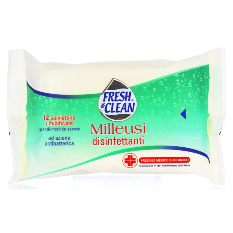 FRESH&amp;CLEAN SALVIETTE DISINFETTANTI BUSTA 12 PZ