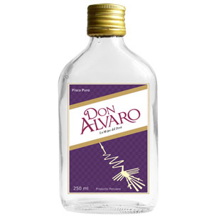 Botella de 250 ml. Pisco Puro