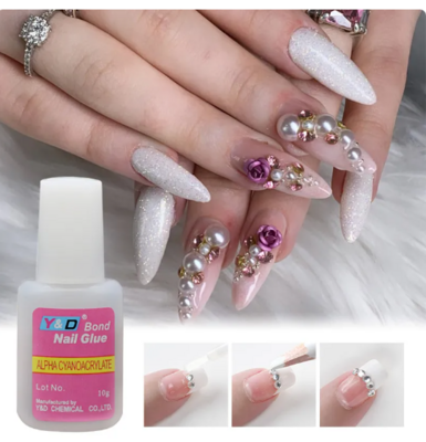 5pc Fast Drying Nail Glue for False Nail Extensions