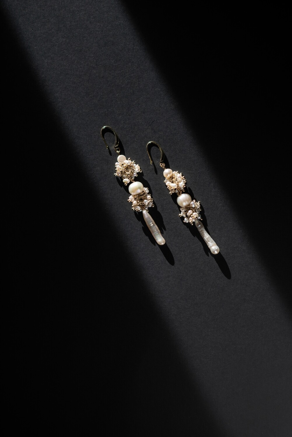 Pearl Cluster Earrings