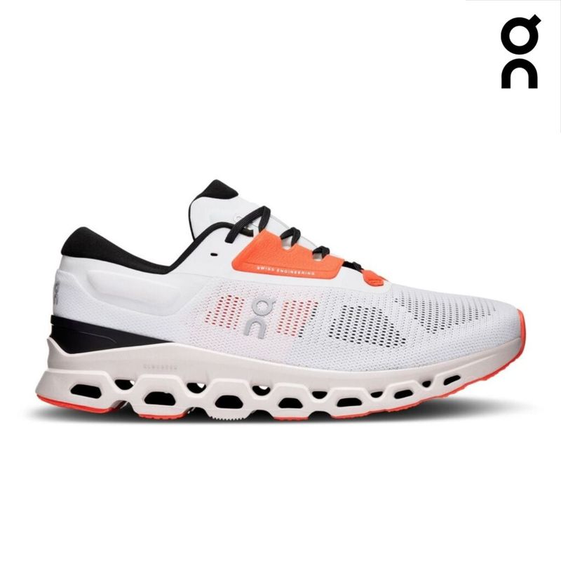 On Cloudstratus 3 - Orange/ white